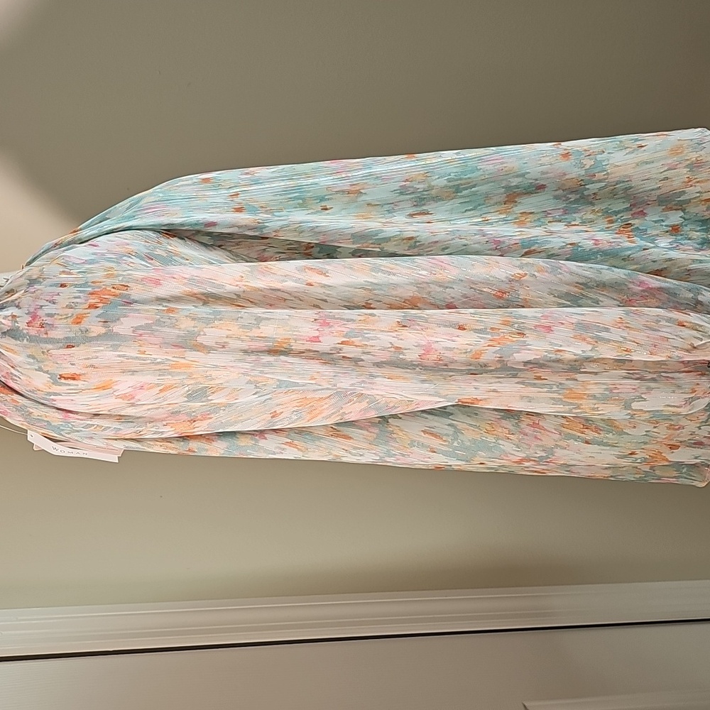 Philosophy Pastel Patterned Blouse. NWT. Long Sleeves. Size XL. - Picture 5 of 12